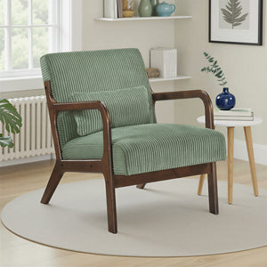 Zenith Corduroy Fabric Accent Chair