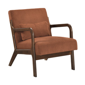 Zenith Corduroy Fabric Accent Chair