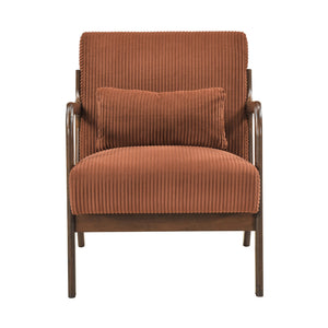 Zenith Corduroy Fabric Accent Chair