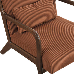 Zenith Corduroy Fabric Accent Chair