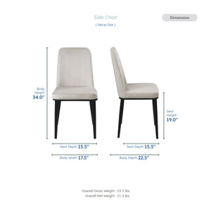 Pieter Velvet Dining Chair