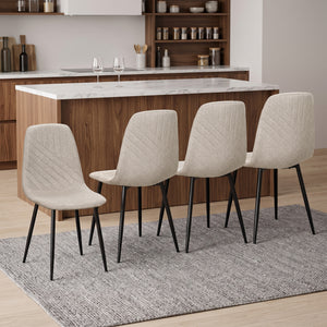 Liva Textured Fabric Dining Chair