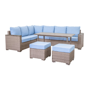 Serene Fabric Outdoor Sectional Set