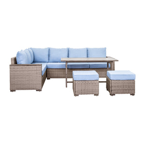 Serene Fabric Outdoor Sectional Set