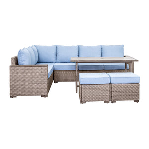 Serene Fabric Outdoor Sectional Set