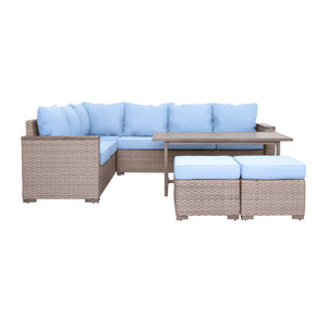 Serene Fabric Outdoor Sectional Set