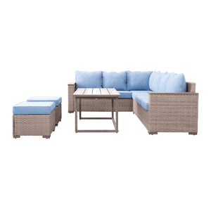 Serene Fabric Outdoor Sectional Set