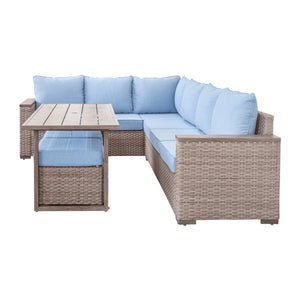 Serene Fabric Outdoor Sectional Set