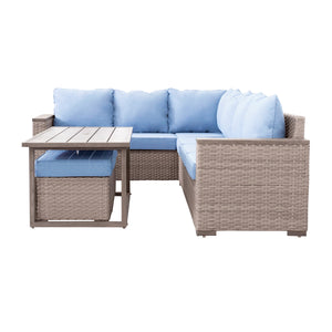 Serene Fabric Outdoor Sectional Set