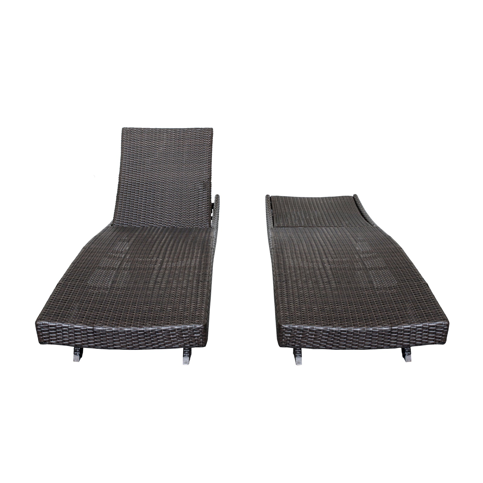 Serene Powder Coated Aluminum Frame Outdoor Chaise Lounger
