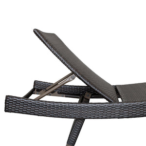 Serene Powder Coated Aluminum Frame Outdoor Chaise Lounger