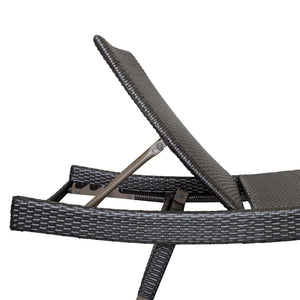 Serene Powder Coated Aluminum Frame Outdoor Chaise Lounger