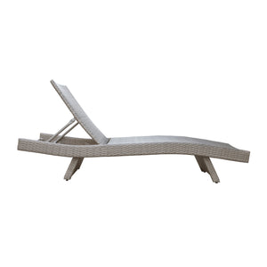 Serene Powder Coated Aluminum Frame Outdoor Chaise Lounger