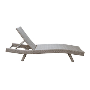 Serene Powder Coated Aluminum Frame Outdoor Chaise Lounger