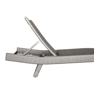 Serene Powder Coated Aluminum Frame Outdoor Chaise Lounger