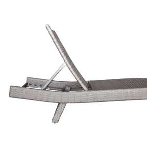 Serene Powder Coated Aluminum Frame Outdoor Chaise Lounger
