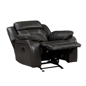 Matteo Breathable Faux Leather Glider Manual Reclining Chair