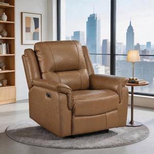 Kaelin Leather Match Power Reclining Chair