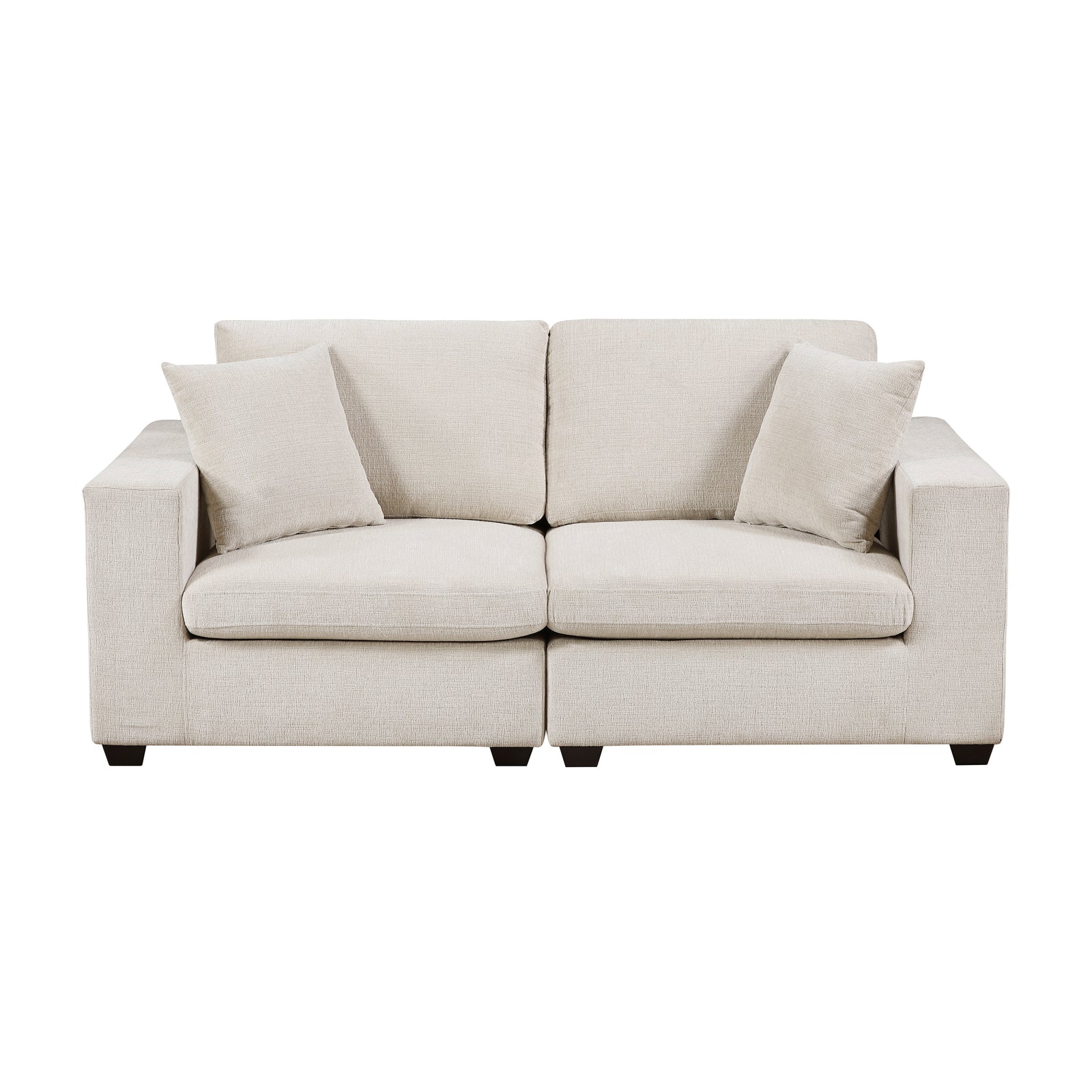 Brixton Chenille Fabric Living Room Loveseat