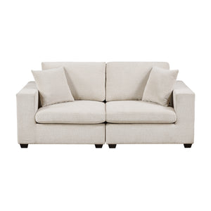 Brixton Chenille Fabric Living Room Loveseat