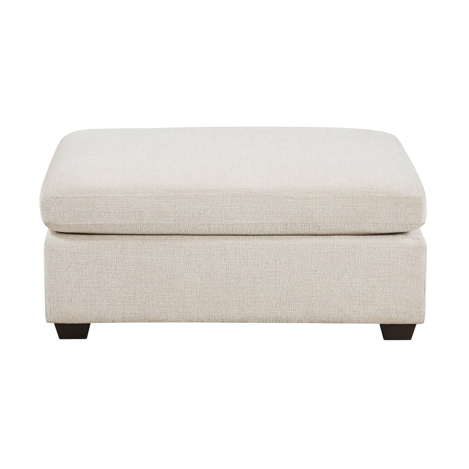 Brixton Chenille Fabric Ottoman