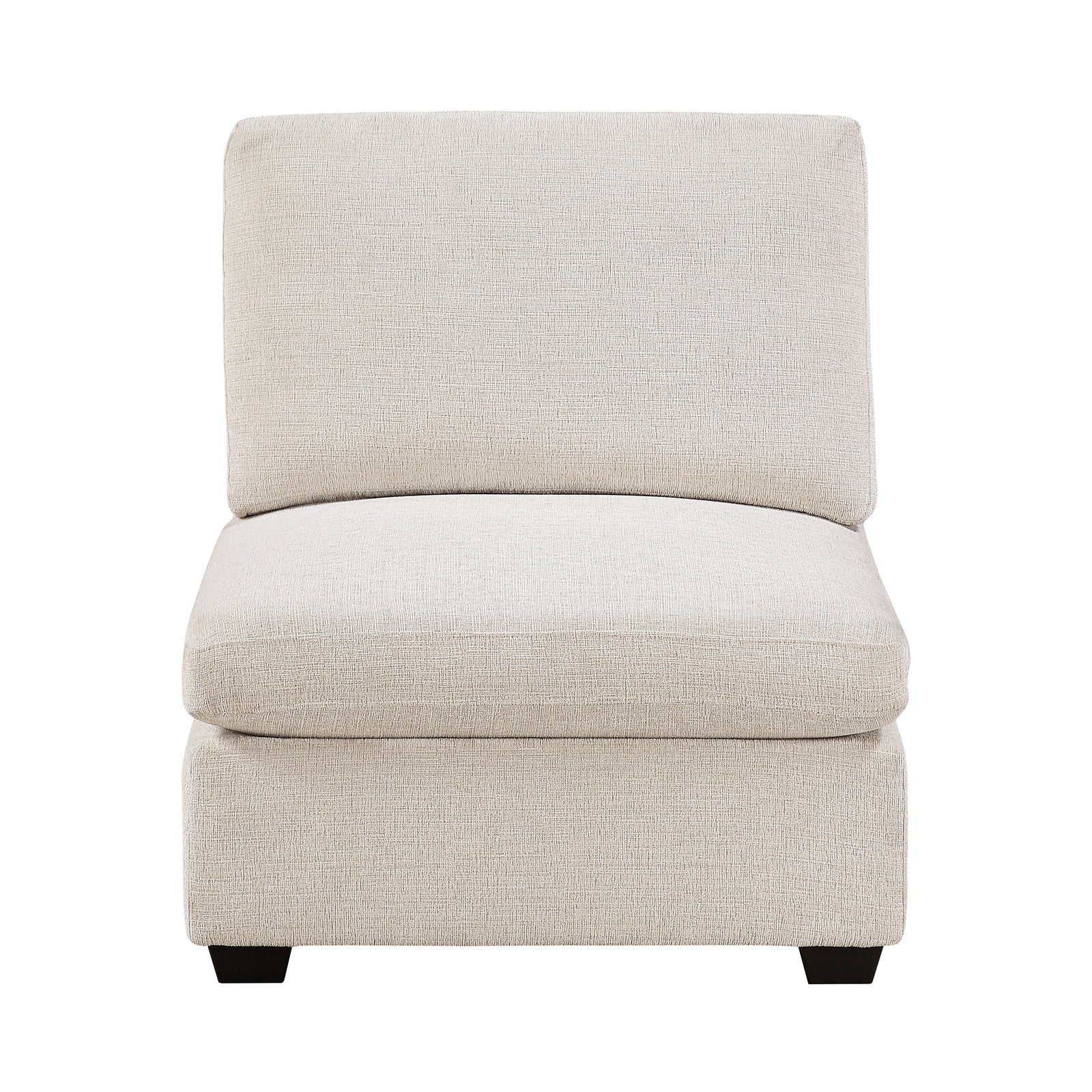 Brixton Chenille Fabric Armless Chair