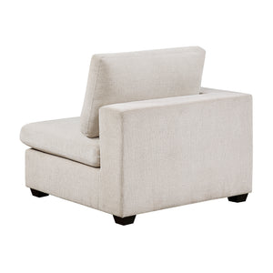 Brixton Chenille Fabric Reversible Chair with One Arm