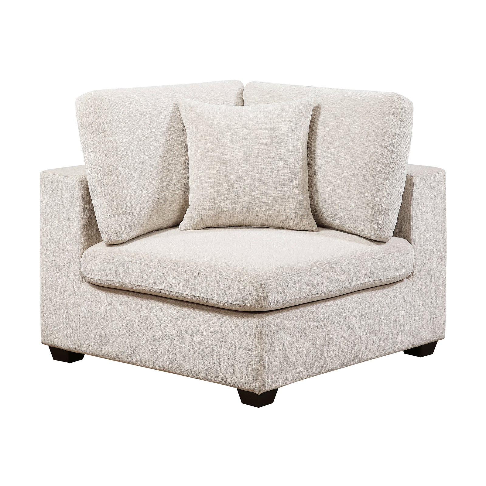Brixton Chenille Fabric Corner Seat