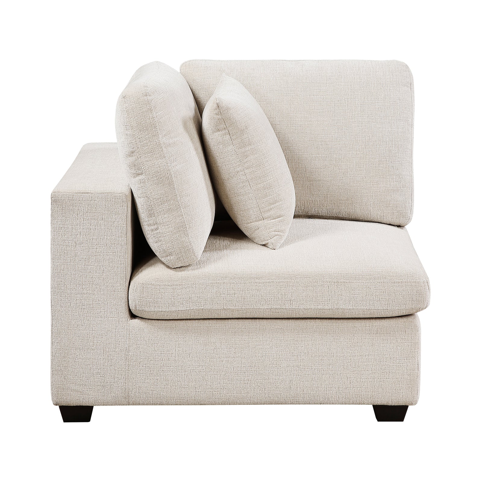Brixton Chenille Fabric Corner Seat