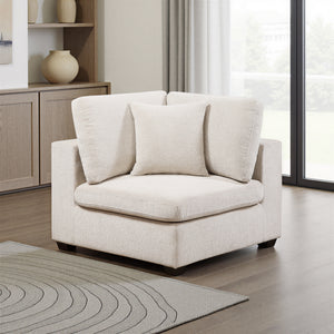 Brixton Chenille Fabric Corner Seat