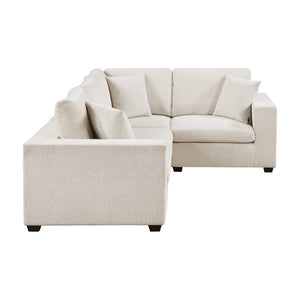 Brixton Chenille Fabric 4-Piece Modular Sectional
