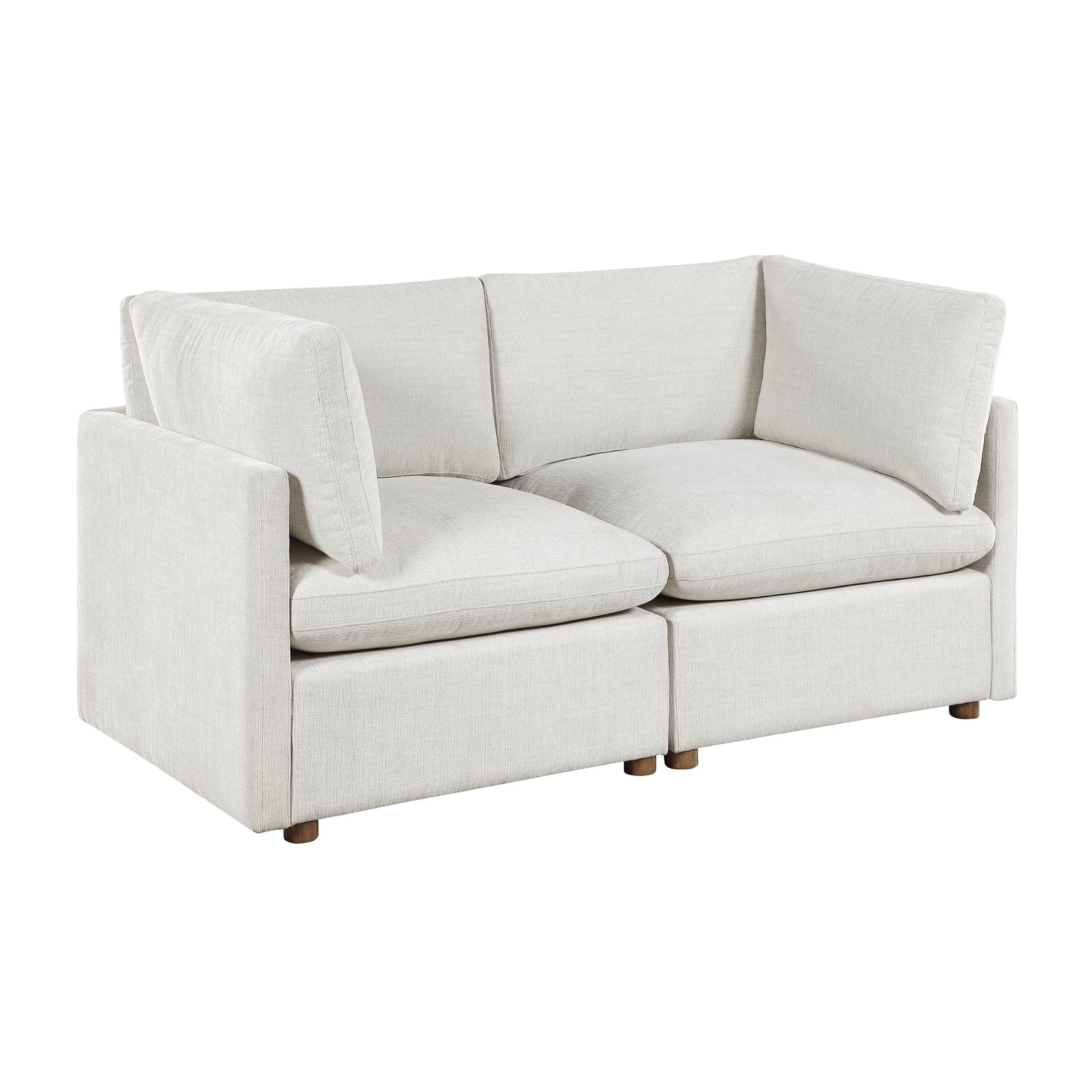 Solara Chenille Fabric Living Room Loveseat