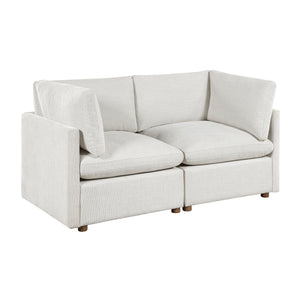 Solara Chenille Fabric Living Room Loveseat