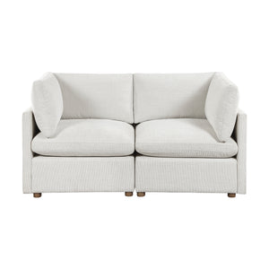 Solara Chenille Fabric Living Room Loveseat