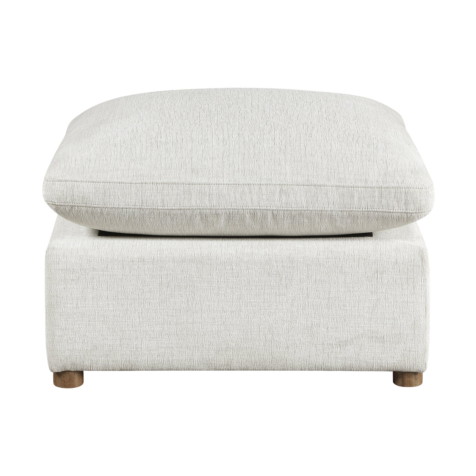 Solara Chenille Fabric Ottoman