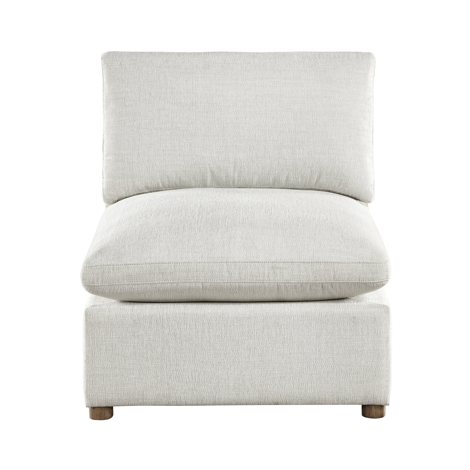 Solara Chenille Fabric Armless Chair