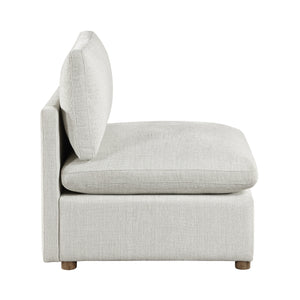Solara Chenille Fabric Armless Chair