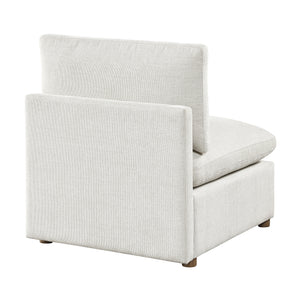 Solara Chenille Fabric Armless Chair