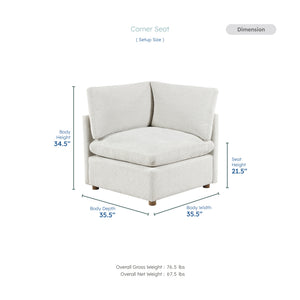 Solara Chenille Fabric Corner Seat