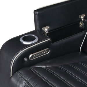 Arbor Leather Match Power Double Reclining Sofa