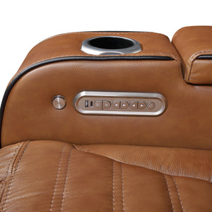 Arbor Leather Match Power Double Reclining Sofa