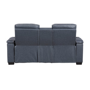 Arbor Leather Match Power Double Reclining Loveseat