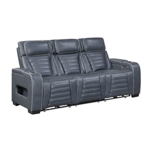 Arbor Leather Match Power Double Reclining Sofa