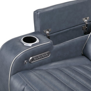Arbor Leather Match Power Double Reclining Sofa