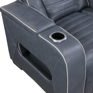 Arbor Leather Match Power Double Reclining Sofa