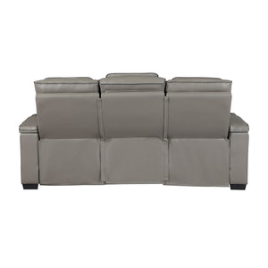 Arbor Leather Match Power Double Reclining Sofa