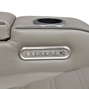 Arbor Leather Match Power Double Reclining Sofa