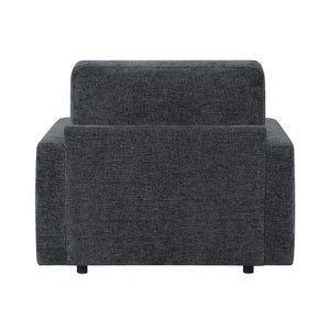 Neli Textured Fabric Convertible Sleeper Chair with Charging Ports