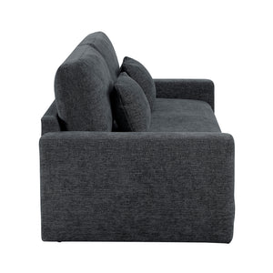 Neli Textured Fabric Convertible Queen Sleeper Sofa with Charging Ports