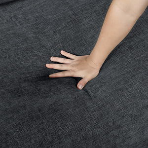 Neli Textured Fabric 2-Piece Sectional with Convertible Queen Sleeper and Right Side Chaise